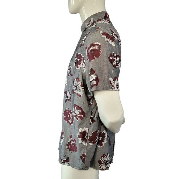 Express Men's Floral Short Sleeve Shirt (Size XL) - Picture 4 of 8